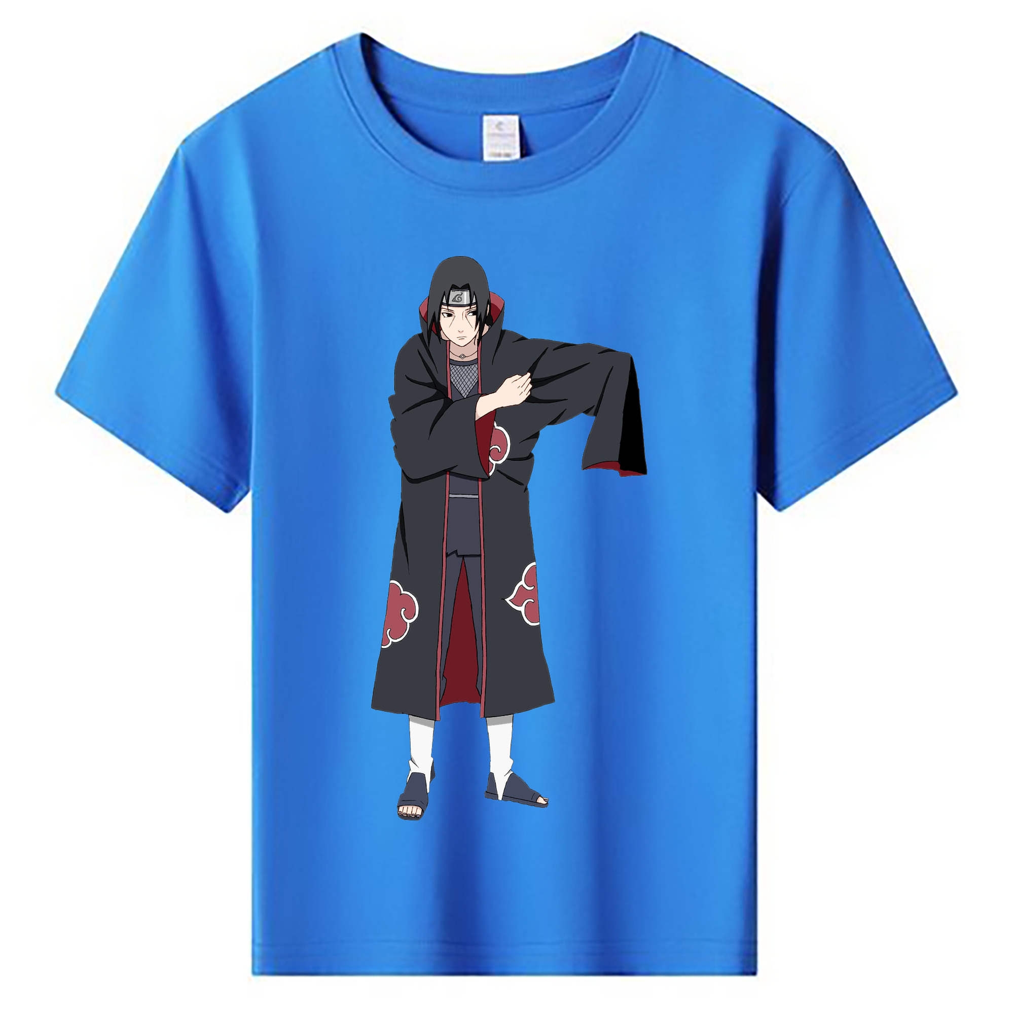 （画像用） NARUTO -ナルト- うちは イタチ Uchiha Itachi 綿100％キッズTシャツ（フロントプリント）